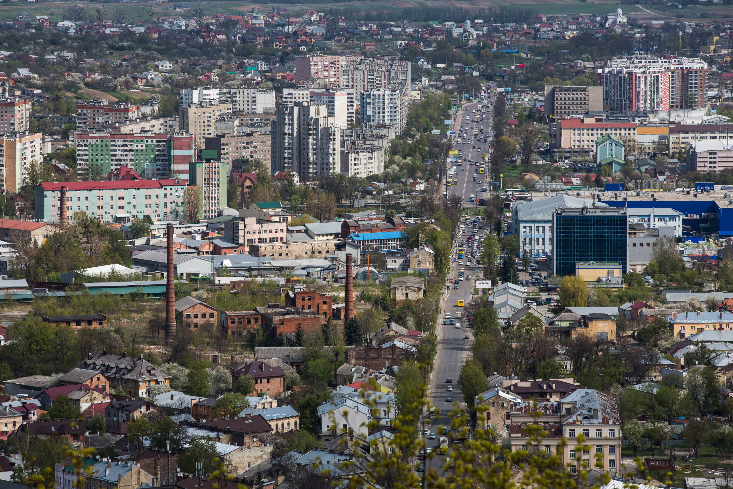 View from Union of Lublin Mound, High Castle